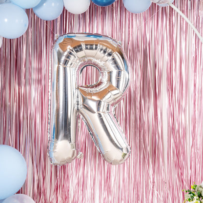 Balloonify Silver Mylar Letter R Balloon - 40" - 1 count box