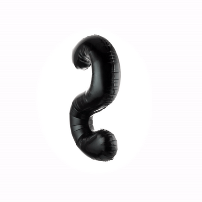 Balloonify Black Mylar Letter S Balloon - 40" - 1 count box