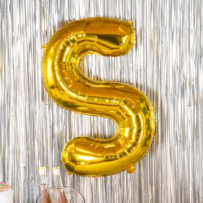 Balloonify Gold Mylar Letter S Balloon - 40" - 1 count box
