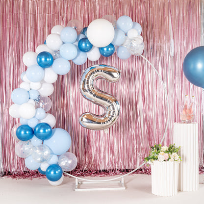 Balloonify Silver Mylar Letter S Balloon - 40" - 1 count box