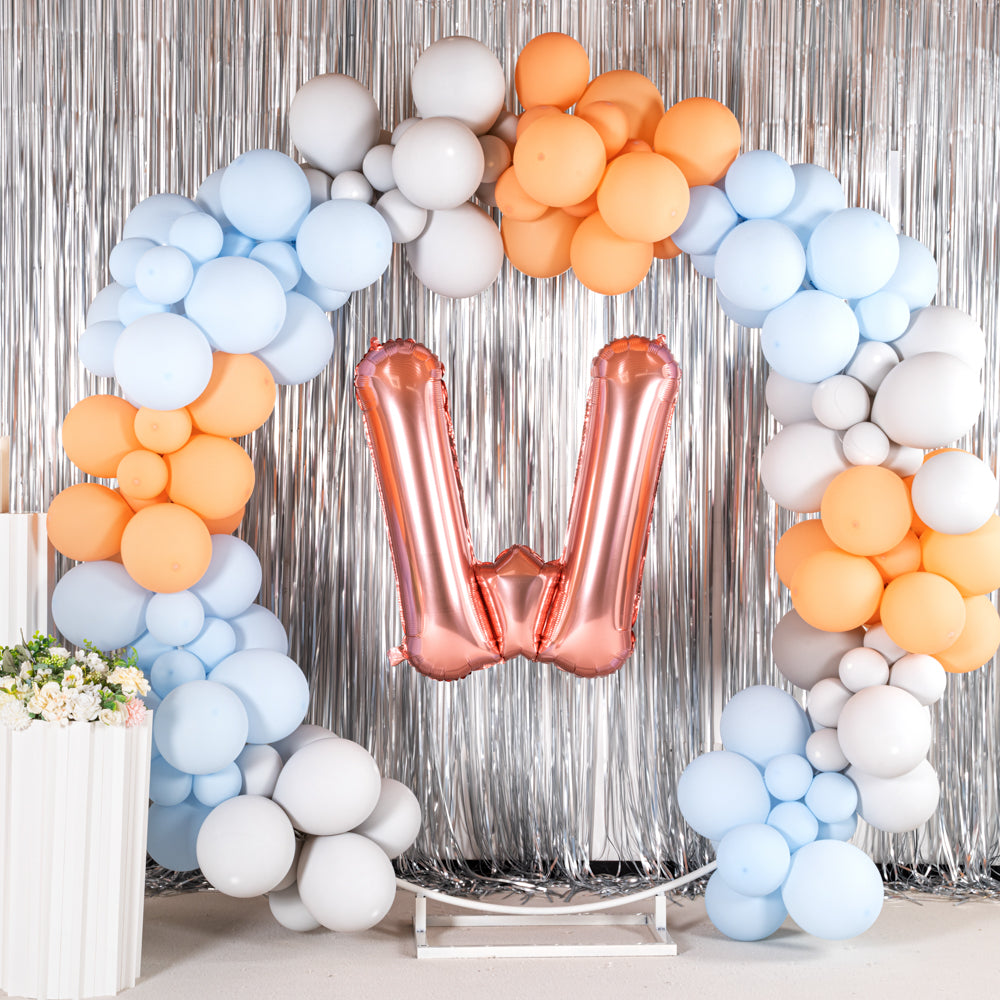 Balloonify Rose Gold Mylar Letter W Balloon - 40" - 1 count box