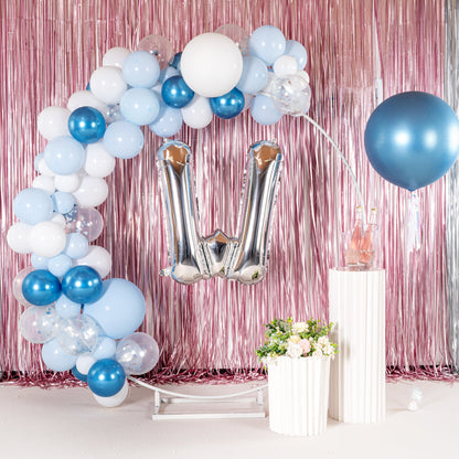 Balloonify Silver Mylar Letter W Balloon - 40" - 1 count box
