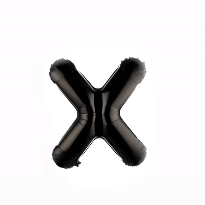 Balloonify Black Mylar Letter X Balloon - 40" - 1 count box