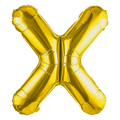 Balloonify Gold Mylar Letter X Balloon - 40" - 1 count box