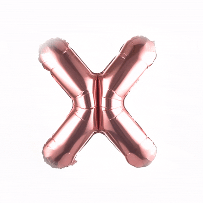 Balloonify Rose Gold Mylar Letter X Balloon - 40" - 1 count box