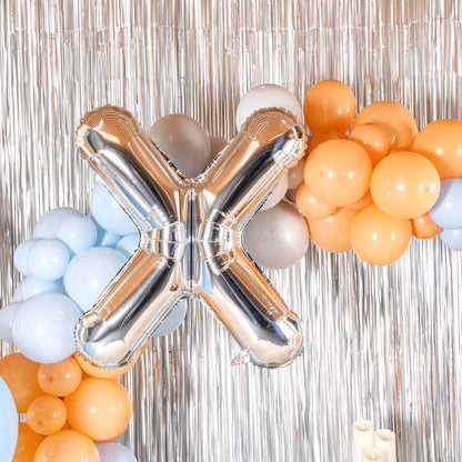 Balloonify Silver Mylar Letter X Balloon - 40" - 1 count box
