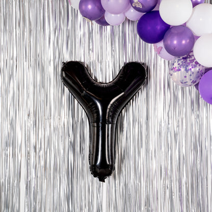 Balloonify Black Mylar Letter Y Balloon - 40" - 1 count box