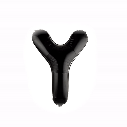 Balloonify Black Mylar Letter Y Balloon - 40" - 1 count box