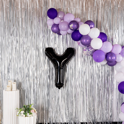 Balloonify Black Mylar Letter Y Balloon - 40" - 1 count box