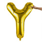 Balloonify Gold Mylar Letter Y Balloon - 40" - 1 count box