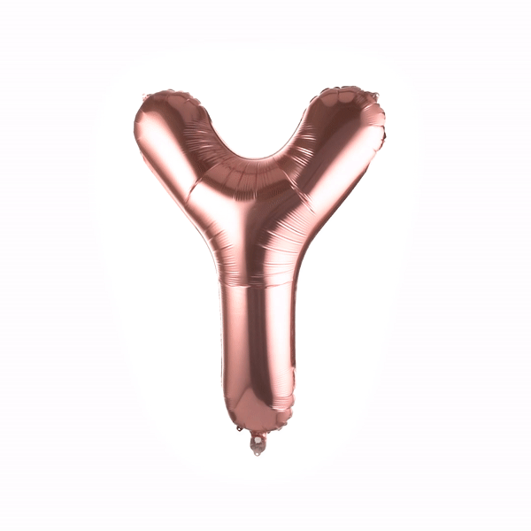 Balloonify Rose Gold Mylar Letter Y Balloon - 40" - 1 count box