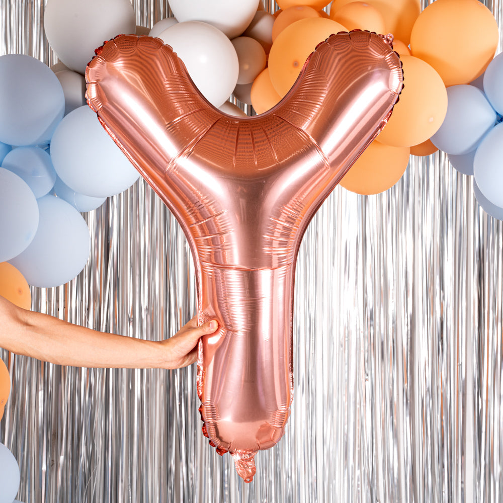 Balloonify Rose Gold Mylar Letter Y Balloon - 40" - 1 count box