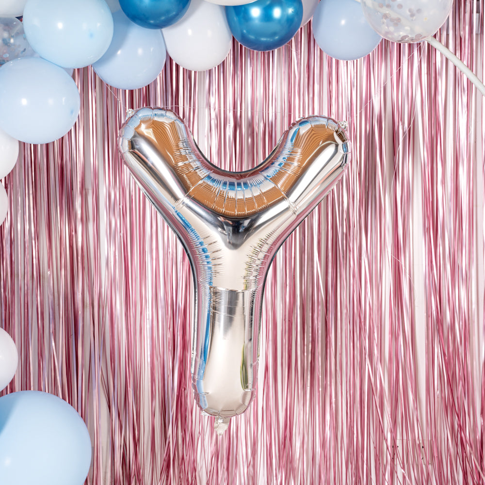 Balloonify Silver Mylar Letter Y Balloon - 40" - 1 count box