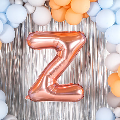 Balloonify Rose Gold Mylar Letter Z Balloon - 40" - 1 count box