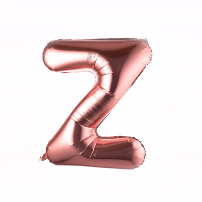 Balloonify Rose Gold Mylar Letter Z Balloon - 40" - 1 count box