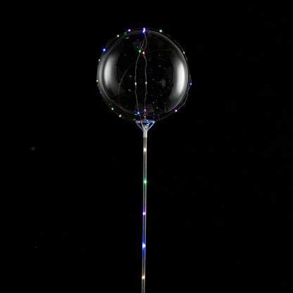 Balloonify Colorful LED Bobo Balloon - with String Light - 20" - 10 count box