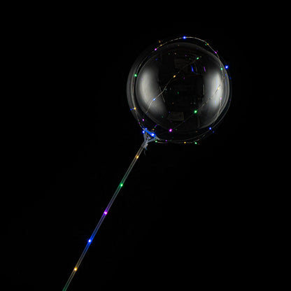 Balloonify Colorful LED Bobo Balloon - with String Light - 24" - 10 count box