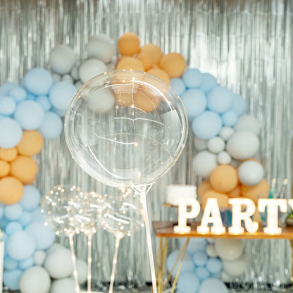 Balloonify Gold LED Bobo Balloon - with String Light - 24" - 10 count box