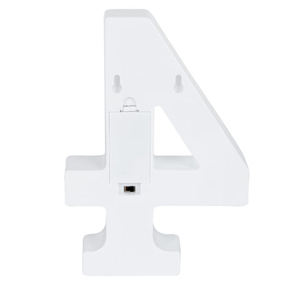 Illumify White LED Marquee Number 4 Sign - 8 3/4" - 1 count box