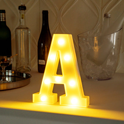 Illumify White LED Marquee Letter A Sign - 8 3/4" - 1 count box