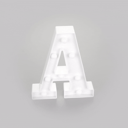 Illumify White LED Marquee Letter A Sign - 8 3/4" - 1 count box