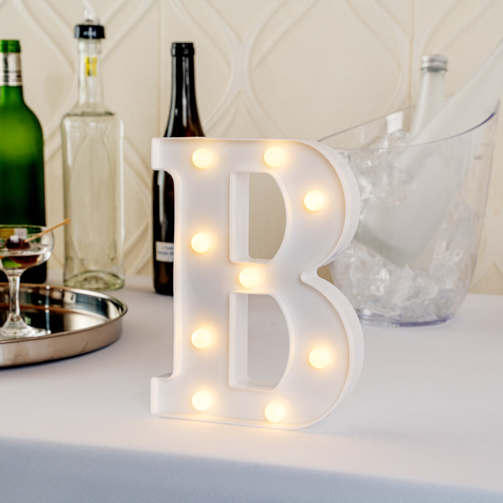 Illumify White LED Marquee Letter B Sign - 8 3/4" - 1 count box