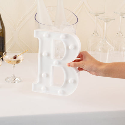 Illumify White LED Marquee Letter B Sign - 8 3/4" - 1 count box