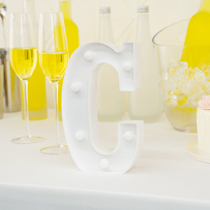 Illumify White LED Marquee Letter C Sign - 8 3/4" - 1 count box