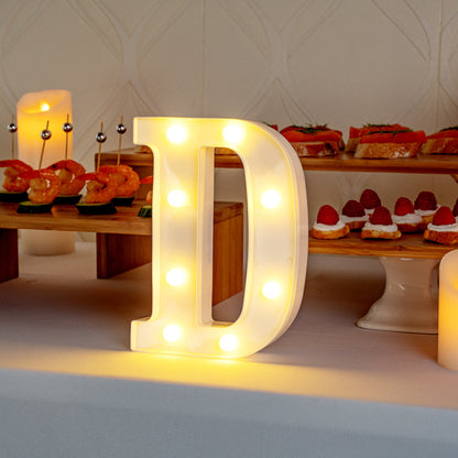 Illumify White LED Marquee Letter D Sign - 8 3/4" - 1 count box