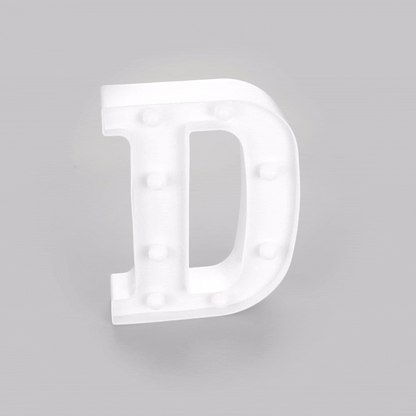 Illumify White LED Marquee Letter D Sign - 8 3/4" - 1 count box