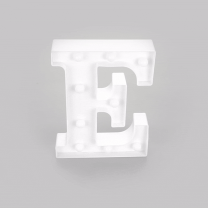 Illumify White LED Marquee Letter E Sign - 8 3/4" - 1 count box