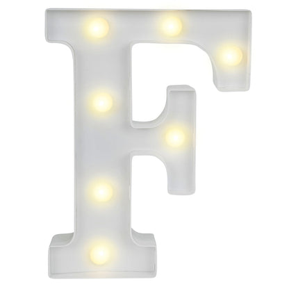 Illumify White LED Marquee Letter F Sign - 8 3/4" - 1 count box