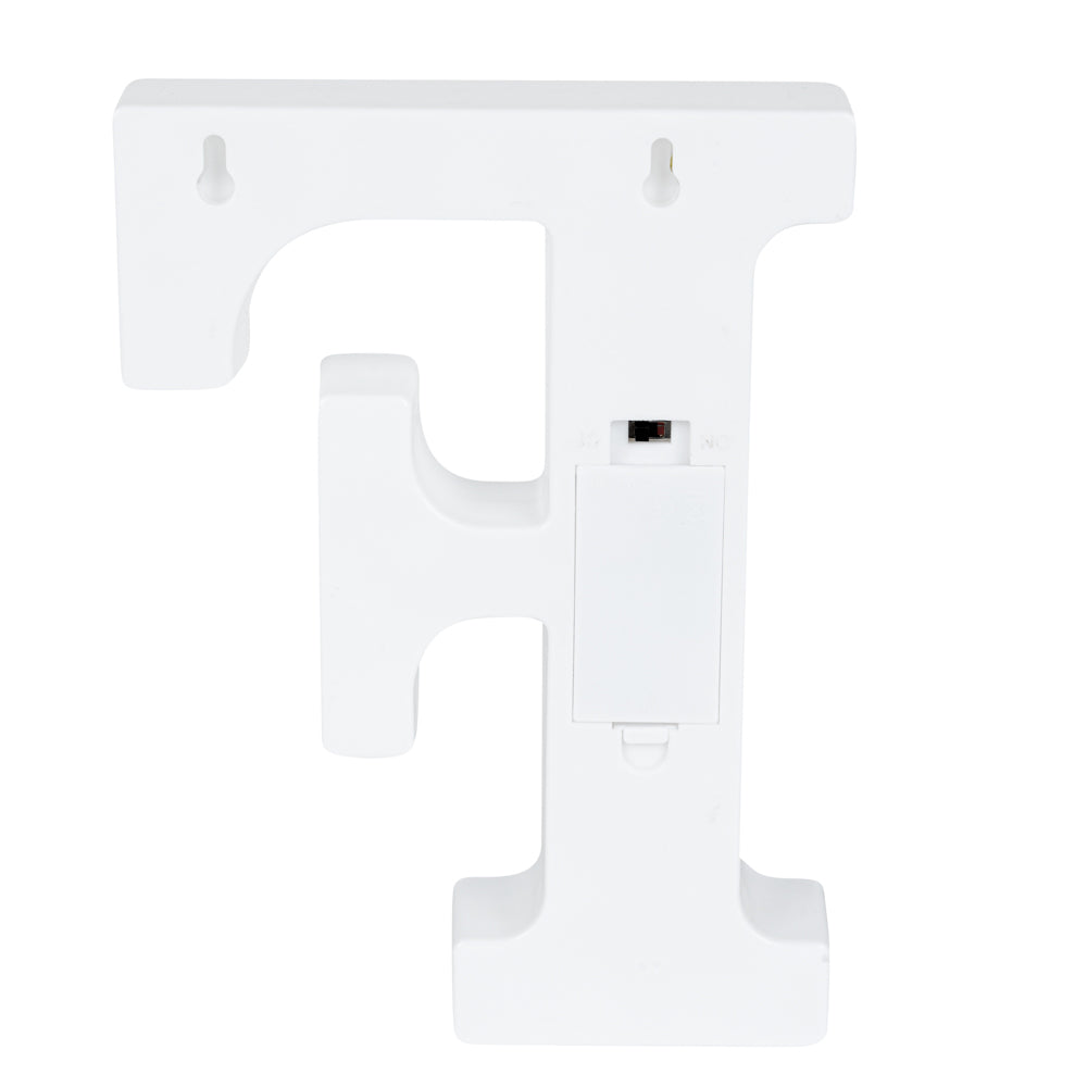 Illumify White LED Marquee Letter F Sign - 8 3/4" - 1 count box