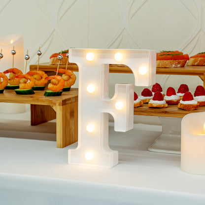 Illumify White LED Marquee Letter F Sign - 8 3/4" - 1 count box