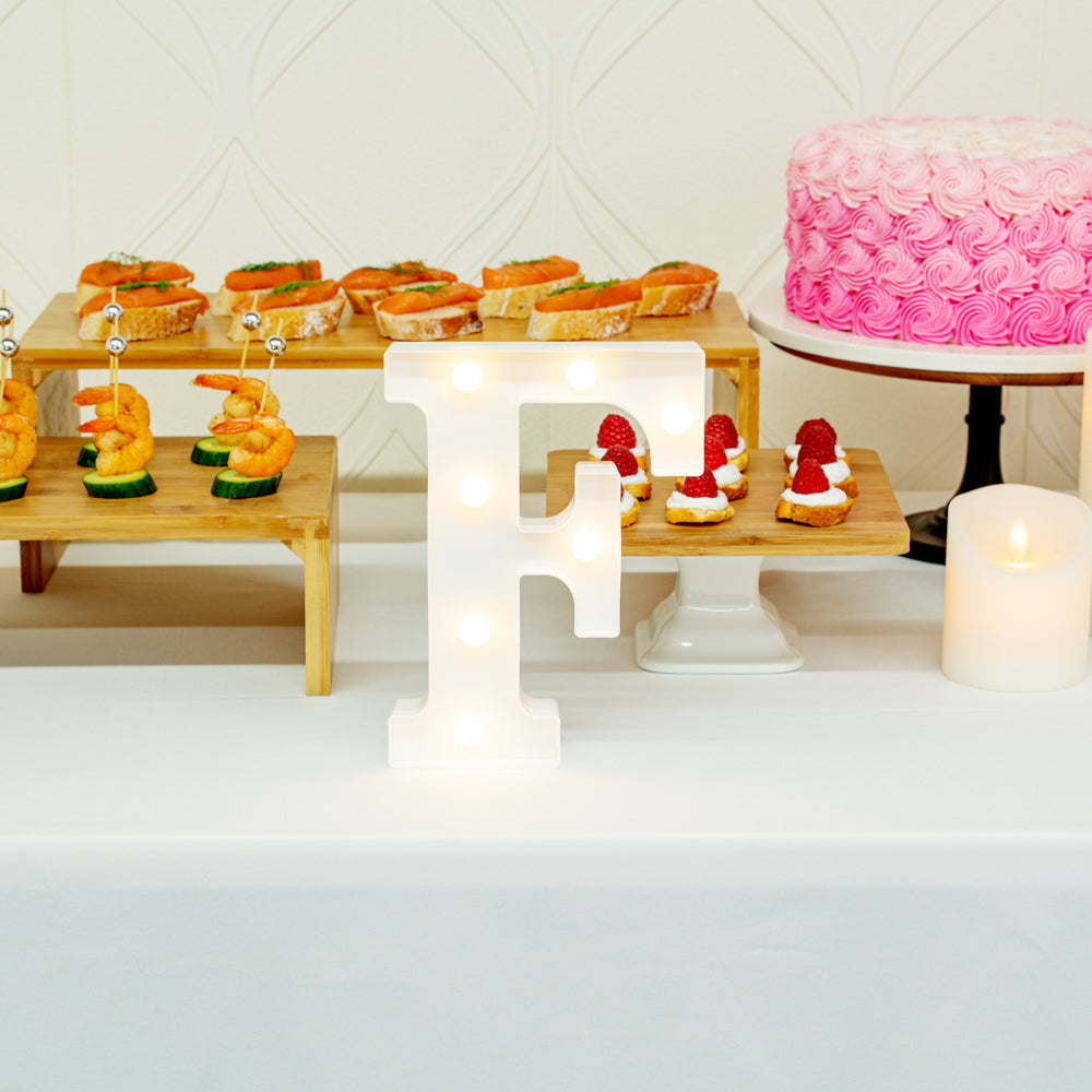Illumify White LED Marquee Letter F Sign - 8 3/4" - 1 count box