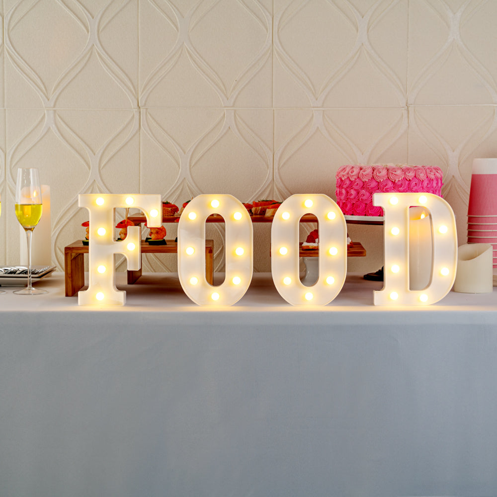 Illumify White LED Marquee Letter F Sign - 8 3/4" - 1 count box