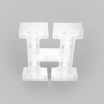 Illumify White LED Marquee Letter H Sign - 8 3/4" - 1 count box