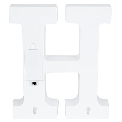 Illumify White LED Marquee Letter H Sign - 8 3/4" - 1 count box