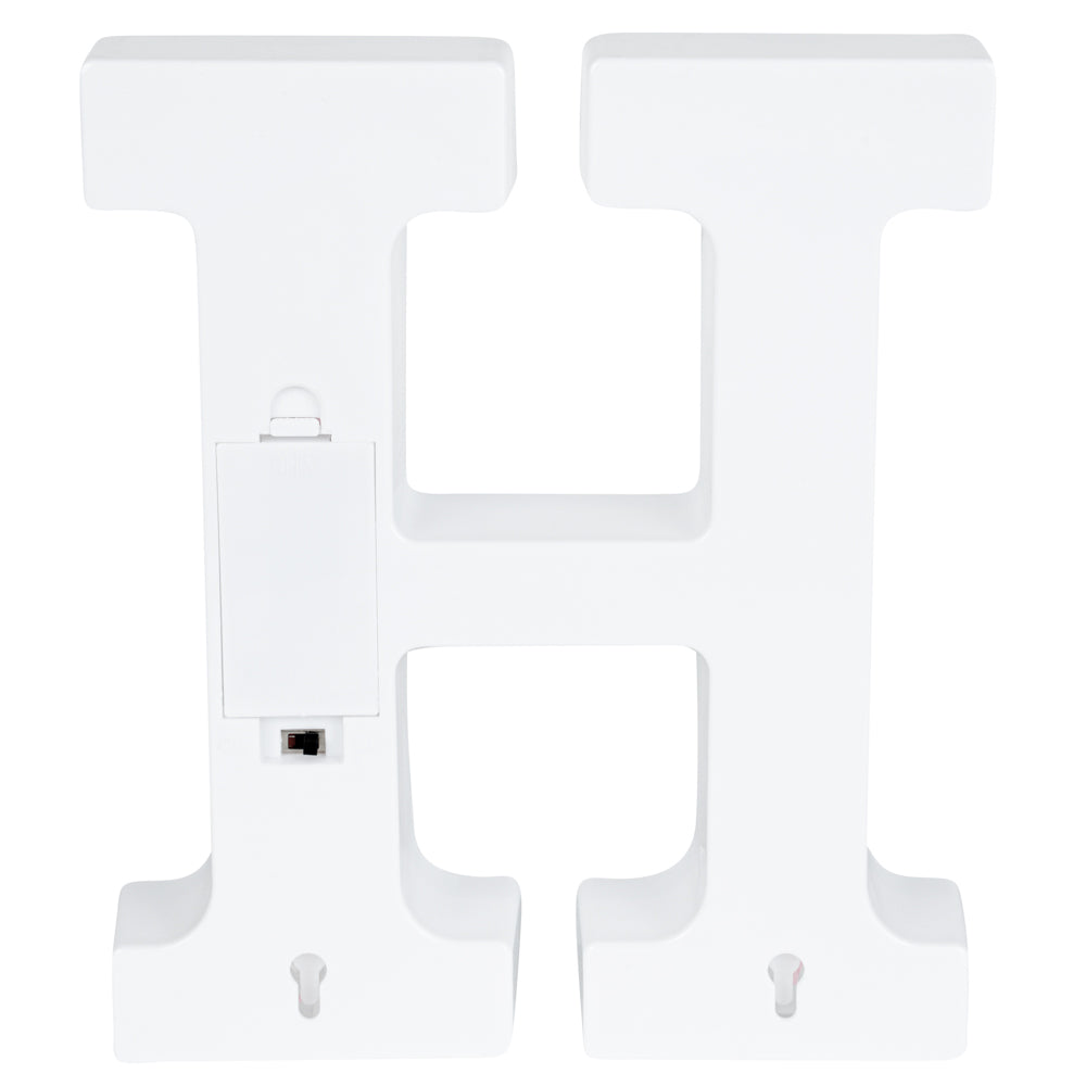 Illumify White LED Marquee Letter H Sign - 8 3/4" - 1 count box