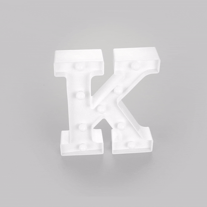 Illumify White LED Marquee Letter K Sign - 8 3/4" - 1 count box