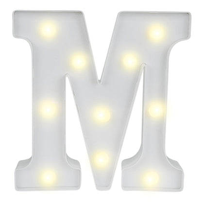 Illumify White LED Marquee Letter M Sign - 8 3/4" - 1 count box