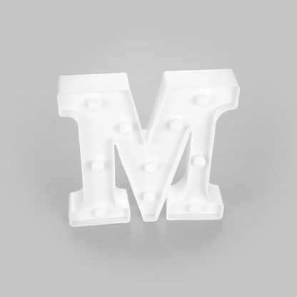 Illumify White LED Marquee Letter M Sign - 8 3/4" - 1 count box