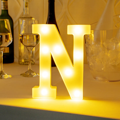 Illumify White LED Marquee Letter N Sign - 8 3/4" - 1 count box