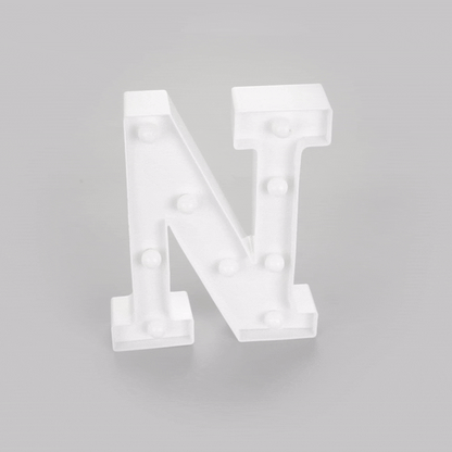 Illumify White LED Marquee Letter N Sign - 8 3/4" - 1 count box