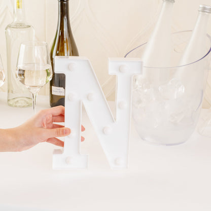 Illumify White LED Marquee Letter N Sign - 8 3/4" - 1 count box