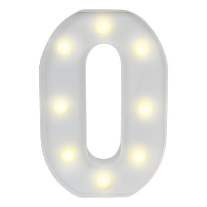 Illumify White LED Marquee Letter O Sign - 8 3/4" - 1 count box