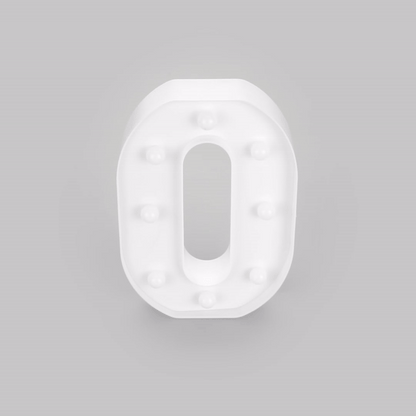 Illumify White LED Marquee Letter O Sign - 8 3/4" - 1 count box