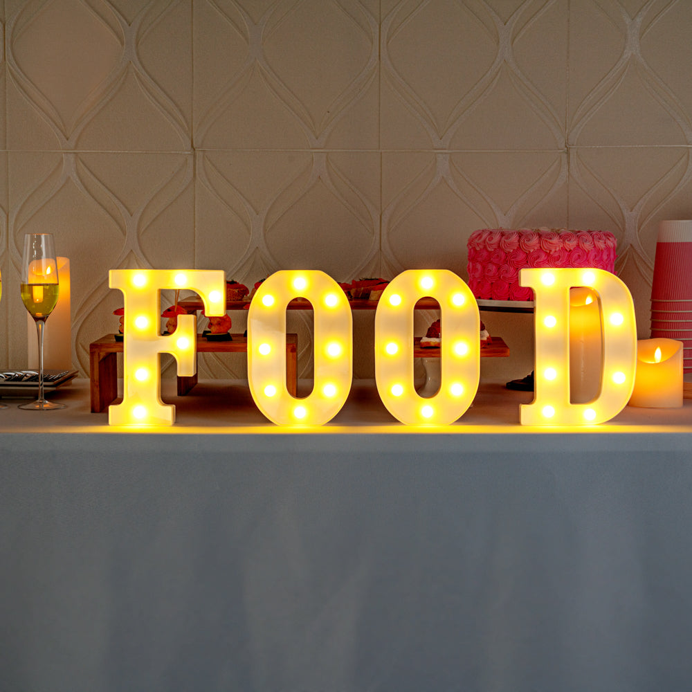 Illumify White LED Marquee Letter O Sign - 8 3/4" - 1 count box