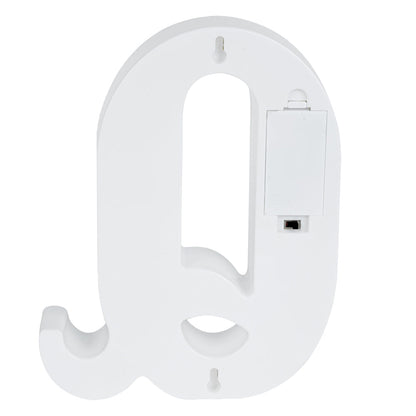Illumify White LED Marquee Letter Q Sign - 8 3/4" - 1 count box