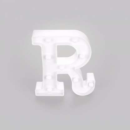 Illumify White LED Marquee Letter R Sign - 8 3/4" - 1 count box